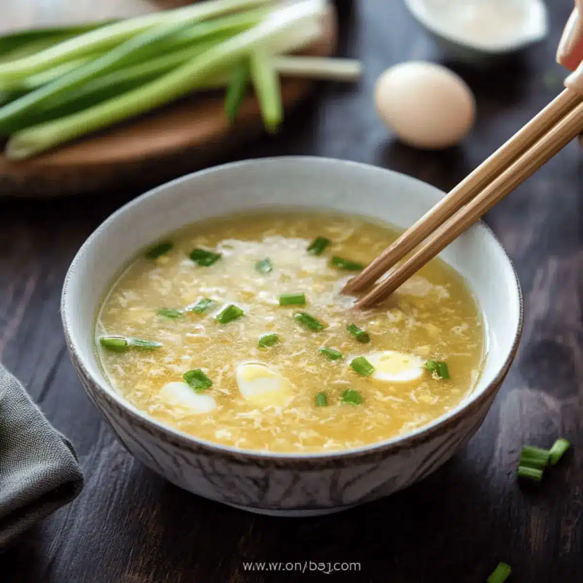 Cozy Homemade Egg Drop Soup: Simple Ingredients, Authentic Comfort